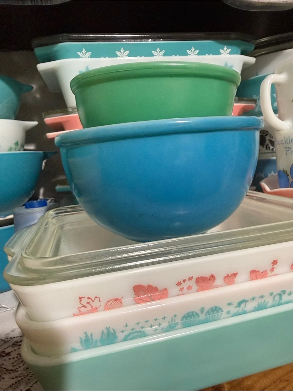 Vintage Fire king Primary Mixing bowls set
